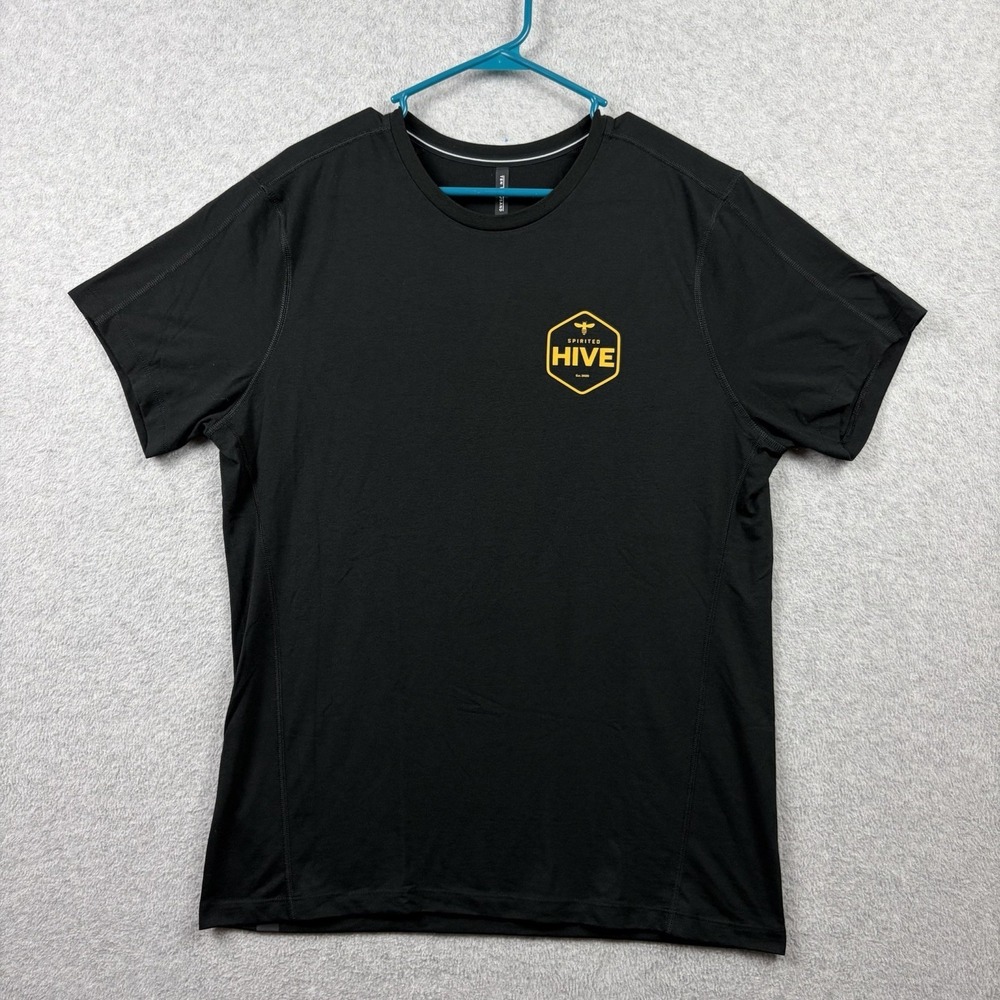 Ten Thousand Shirt Mens Large Black Durable Performance Stretch Jersey Logo